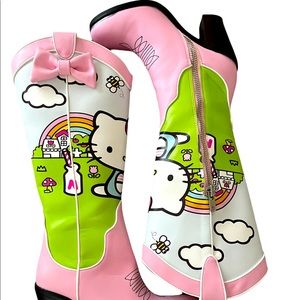 Hello kitty Dolls kill cowboy western boots 7